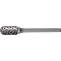 Solid Carbide Burrs - Cylinder Shape with Ball Nose, SC-42, 1/8" Dia., 9/16" Depth of Cut NRZ Safety Inc.