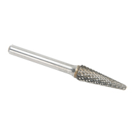 Solid Carbide Burrs - Taper Shape Radius End 14°, 1/4" Shank NRZ Safety Inc.