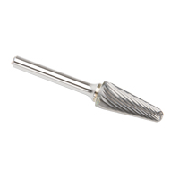 Solid Carbide Burrs - Taper Shape Radius End 14°, 1/4" Shank NRZ Safety Inc.