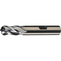 Centre Cutting Ball Nose Single End Finishers, 1/4" Dia., 4 Flutes, High Speed Steel NRZ Safety Inc.