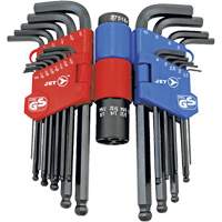 JBHK-22SM Ball Nose Hex Key Set, 22 Pcs., Metric & Imperial NRZ Safety Inc.