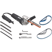 Electric Dynafile&reg; II  Abrasive Belt Machines, 1/8" - 3/4" NRZ Safety Inc.