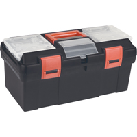 Coffres &agrave; outils en plastique, 17-1/2" la x 9-1/2" p x 8" h, Noir NRZ Safety Inc.