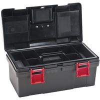 Coffres &agrave; outils en plastique, 17-1/2" la x 9-1/2" p x 8" h, Noir NRZ Safety Inc.