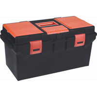 Plastic Tool Box, 22" W x 11" D x 10-1/2" H, Black NRZ Safety Inc.