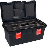 Plastic Tool Box, 22" W x 11" D x 10-1/2" H, Black NRZ Safety Inc.