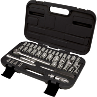 Jeux de douilles SAE/m&eacute;triques 1/4" et 3/8", 41 Mcx NRZ Safety Inc.