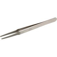 Tweezers - Flat Round Tips, Straight - 4.75" (120 mm) NRZ Safety Inc.