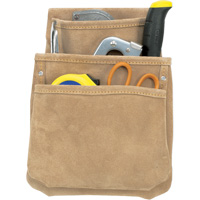 Drywall Pouches, Multiple Tool Holder, Leather, 3 Pockets NRZ Safety Inc.