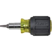 Stubby Multi-Bit Screw Driver With Sq.Recess, 3-1/5" L, Cushion Grip Handle NRZ Safety Inc.