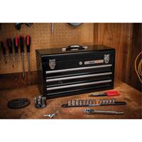 Boîte &agrave; outils portative, 20" la, 3 tiroirs, Noir NRZ Safety Inc.