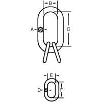 Maillon maître Cam-Alloy NRZ Safety Inc.