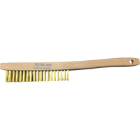 Curved-Handle Scratch Brushes, Brass, 4 x 19 Wire Rows, 14" Long NRZ Safety Inc.