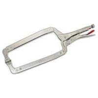 Pince-&eacute;tau en C avec plaquettes pivotantes, Longueur 18", Pinces serre-joints NRZ Safety Inc.