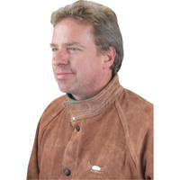 Welding Jacket, Leather, 4X-Large, Lava Brown NRZ Safety Inc.