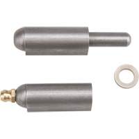 Weld-On Hinge, 0.512" Dia. x 3.15" L, Mild Steel w/Fixed Steel Pin NRZ Safety Inc.