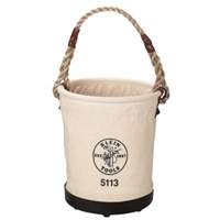 Tapered-Wall Bucket, Canvas, 1 Pockets, Black/Natural NRZ Safety Inc.