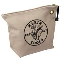 Pochette &agrave; outils &agrave; fermeture &eacute;clair, Toile, 1 pochettes, Naturel NRZ Safety Inc.