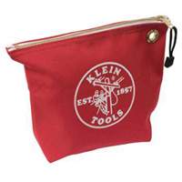 Pochette &agrave; outils &agrave; fermeture &eacute;clair, Toile, 1 pochettes, Rouge NRZ Safety Inc.