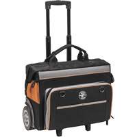 Tradesman Pro Rolling Tool Bag, Ballistic Polyester, 24 Pockets, Black/Orange NRZ Safety Inc.