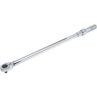 Ratcheting Head Micrometer Torque Wrench, Click, 1/2" Square Drive, 50 - 250 lbf. Ft NRZ Safety Inc.