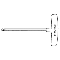 Cl&eacute; hexagonale individuelle SAE, embout Sph&eacute;rique, 3/32" x 6" lo, Poign&eacute;e en T NRZ Safety Inc.