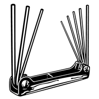 Folding Hex Key Set, 8 Pcs. NRZ Safety Inc.
