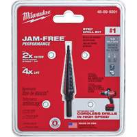 Foret &eacute;tag&eacute; no 1, 1/8" - 1/2", Incr&eacute;ments de 1/32", Acier rapide NRZ Safety Inc.