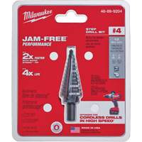 Foret &eacute;tag&eacute; no 4, 3/16" - 7/8", Incr&eacute;ments de 1/16", Acier rapide NRZ Safety Inc.