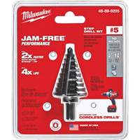 Foret &eacute;tag&eacute; no 5, 1/4" - 1-3/8", Incr&eacute;ments de 1/8", Acier rapide NRZ Safety Inc.