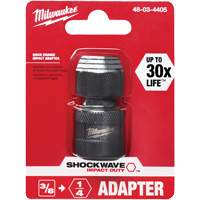 Shockwave Impact Driver Square to Hex Socket Adapter, Impact, 1/4" Drive, 3/8" Socket, 1.875" L NRZ Safety Inc.