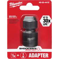 Shockwave Impact Driver Square to Hex Socket Adapter, Impact, 1/4" Drive, 1/2" Socket, 1.875" L NRZ Safety Inc.
