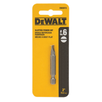 Embout de tournevis, Fente, Embout #6, Prise 1/4", Longueur 2" NRZ Safety Inc.