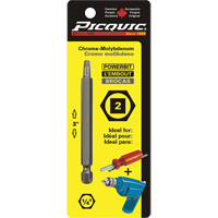 Powerbit, Square, #2 Tip, 1/4" Drive Size, 3" Length NRZ Safety Inc.