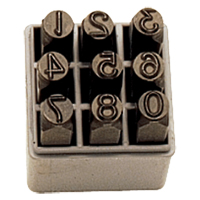 Number Hand Stamp Set, 9 Pieces NRZ Safety Inc.