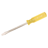 Slotted Screwdriver, 1/4", 6-3/4" L, Plastic Handle NRZ Safety Inc.