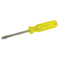 Slotted Screwdriver, 1/4", 8-1/4" L, Plastic Handle NRZ Safety Inc.
