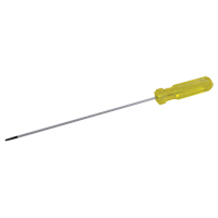 Electrician's Slotted Screwdriver, 1/8" Tip, Round, 6-1/2" L, Plastic Handle NRZ Safety Inc.