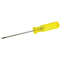 Electrician's Slotted Screwdriver, 1/8" Tip, Round, 7-1/4" L, Plastic Handle NRZ Safety Inc.
