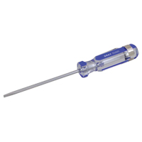 Slotted Screwdriver, 1/8" Tip, Round, 5-1/2" L, Plastic Handle NRZ Safety Inc.