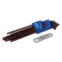 Long Arm Ball Hex Key Set, 9 Pcs., Metric NRZ Safety Inc.