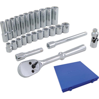 Jeu de douilles et accessoires, 26 Mcx, Prise de 3/8", Profond NRZ Safety Inc.