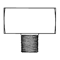 Male Branch Tee, Brass, 1/8" NRZ Safety Inc.
