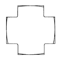 Cross 1/8" NPT NRZ Safety Inc.