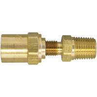 Raccord pour boyau r&eacute;utilisable filetage NPT 1/4", 5/8" dia., Laiton NRZ Safety Inc.