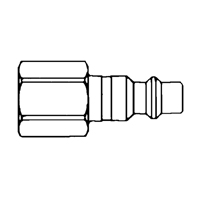 Raccords rapides - 1/2" industriel, &agrave; soupape/1 voie - Abouts, 3/8" NRZ Safety Inc.
