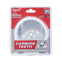 Carbide Hole Saw, 4", 1-31/50" Depth of Cut, Carbide NRZ Safety Inc.