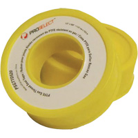 Ruban &agrave; filetage pour tuyau en PTFE pour industrie p&eacute;troli&egrave;re et gazi&egrave;re, 12,7 mm (1/2") x 6,6 m (21,67'), Jaune NRZ Safety Inc.