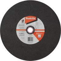 Meule &agrave; tronçonner abrasive, 14" x 3/32", Arbre de 1", Type 1, Oxyde d'aluminium, 4400 Tr/min NRZ Safety Inc.