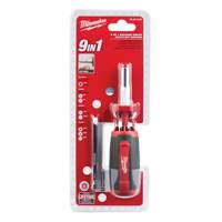 9-in-1 Square Drive Multi-Bit Driver, 9" L, Cushion Grip Handle NRZ Safety Inc.